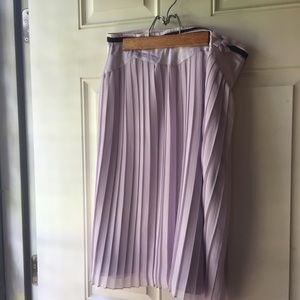 Lilac Pleated Skirt