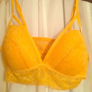 VS Pink Yellow bralette