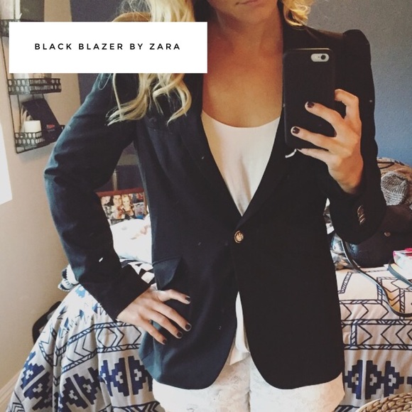 BLACK BLAZER | ZARA | SIZE MEDIUM