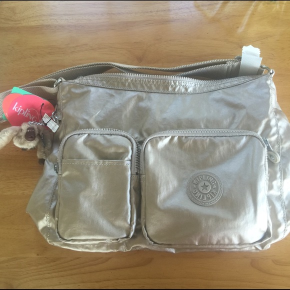 Gold Kipling bag