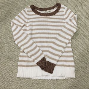 Striped crew neck sweater