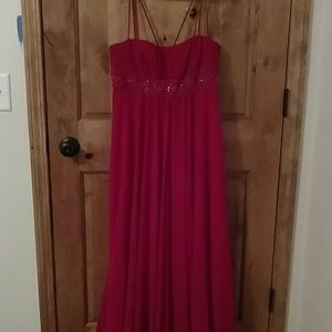 Red David Bridals Dress
