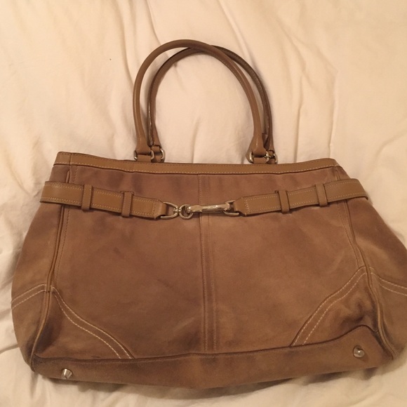 suede coach bag - Picture 1 of 4