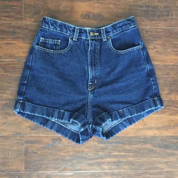 American Apparel High Waist Denim Shorts