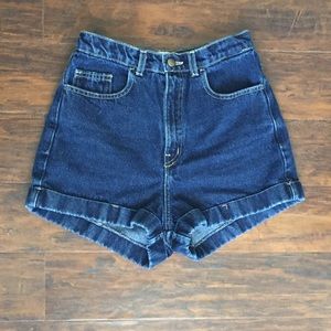 American Apparel High Waist Denim Shorts