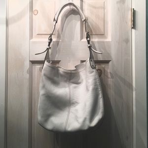 White Leather Purse