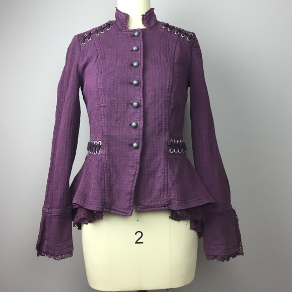 Free People Jackets & Blazers - Free People Victorian Lace Up Jacket XS