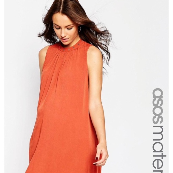 ASOS Maternity Swing Dress with Eyelet Detail