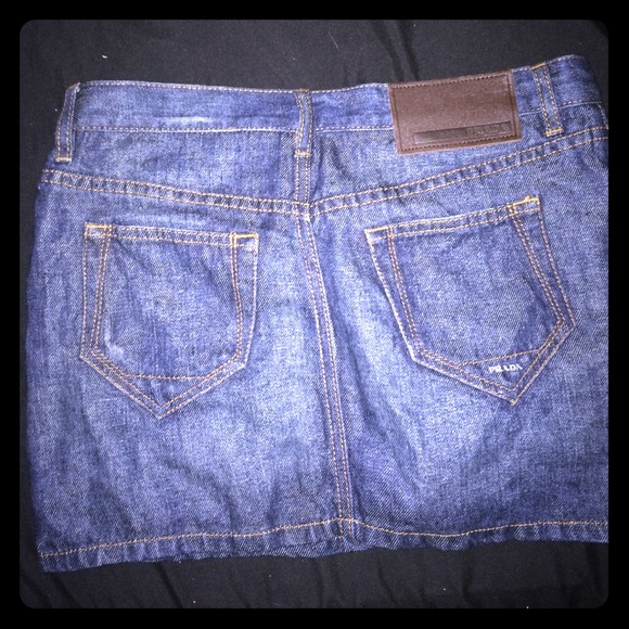 Prada denim skirt