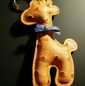 Lether animal shape key chain