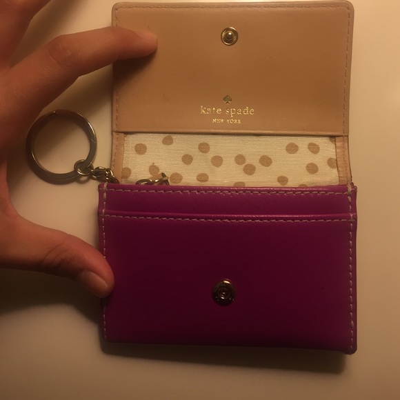 Kate Spade Mini Wallet Key Chain Pink - Picture 2 of 4