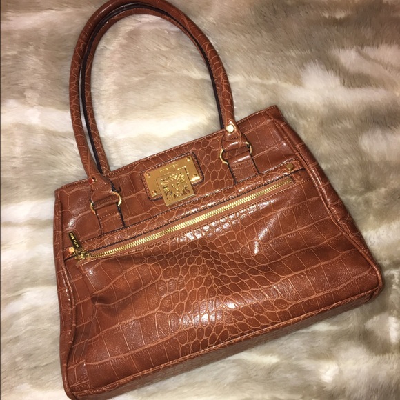 anne klein leather purse