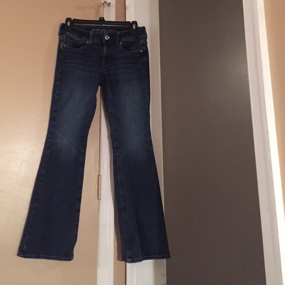 American Eagle super stretch kick boot jeans.