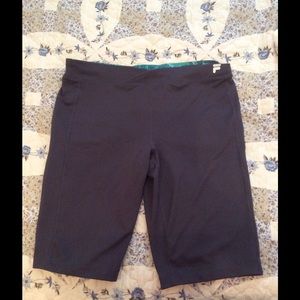 FILA Yoga Shorts grey with blue/green waistband L