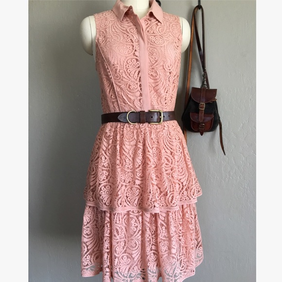 Anthropologie Dusty Lace Dress