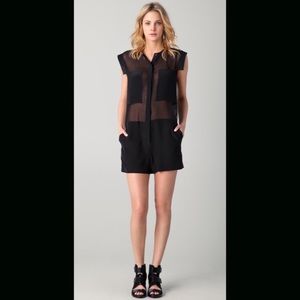 T by Alexander Wang Sheer Silk Ronper