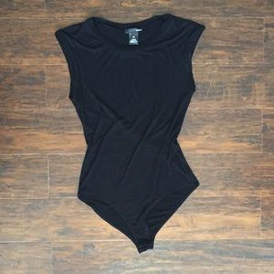 Aqua Brand Black Sleeveless Bodysuit