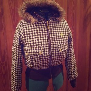 SouthPole REVERSIBLE Puffer Jacket w/fur hood