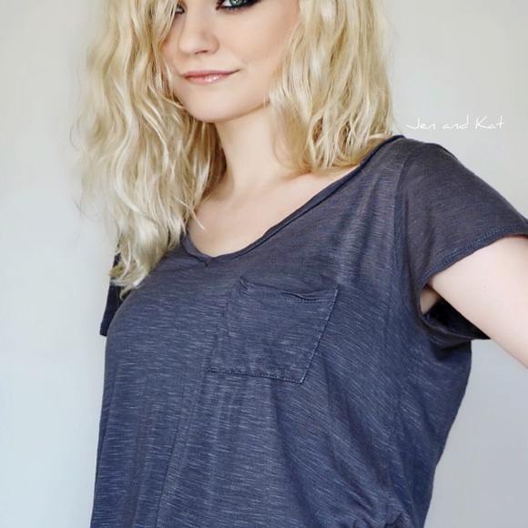 Bozzolo ✧ slouchy tee with cute pocket