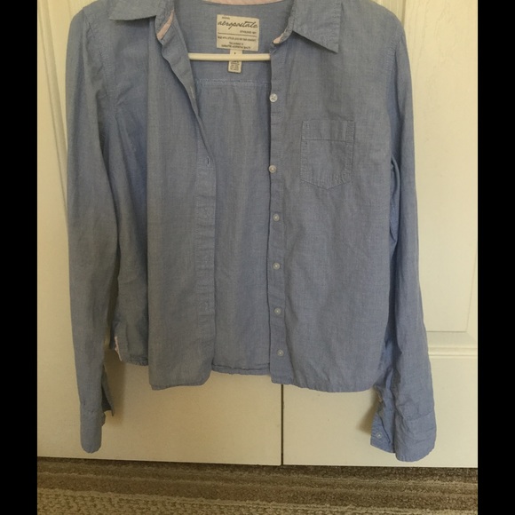 Aeropostale denim wash button up