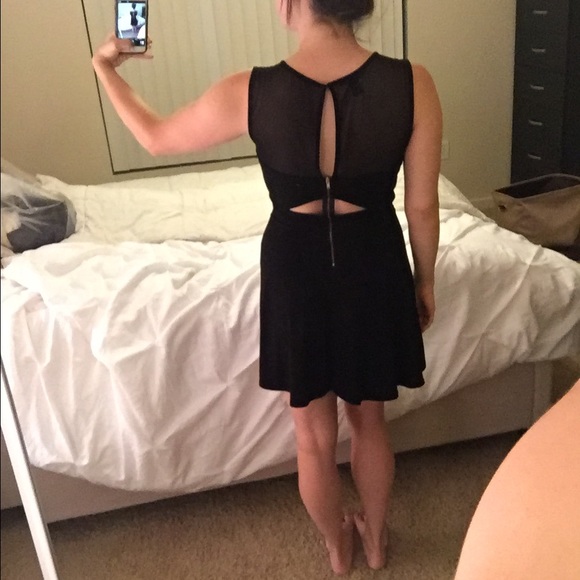Black sheer dress