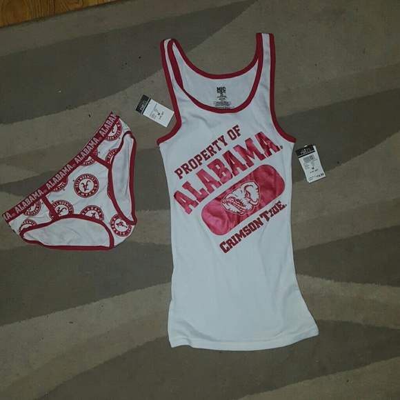 NWT Crimson Tide tank and panty set.  Size M