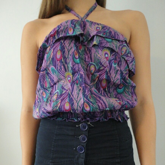 Forever 21 Peacock Blouse