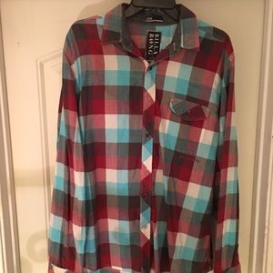 Large plaid shirt