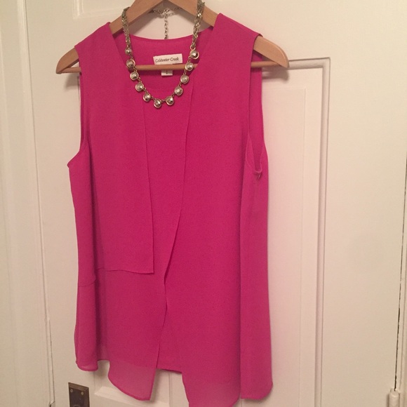 NWT Coldwater Creek Veiled Chiffon Top