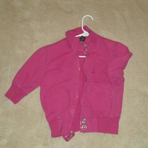 Pink zip up