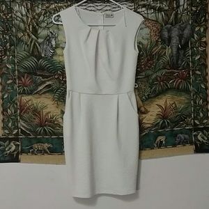 Elegant white pencil skirt style dress.