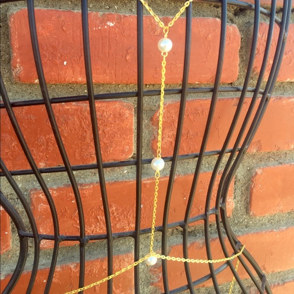 Body Chain Jewelry Gold Necklace - Picture 2 of 3