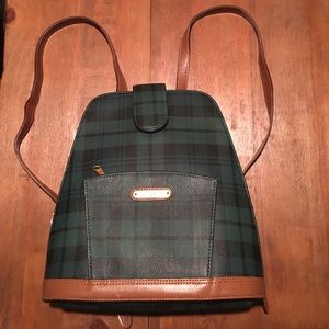 Plaid mini backpack