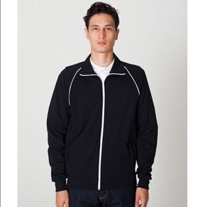 American Apparel unisex Cal. fleece track jacket