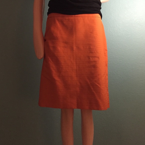 Straight knee length skirt