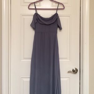 Lulus Radiance Dark Grey Maxi Dress
