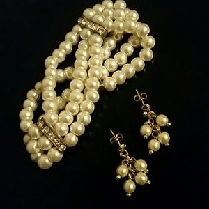 Earrings and Bracelet