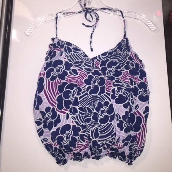 Nwot floral print halter