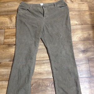 Brown corduroy jeans