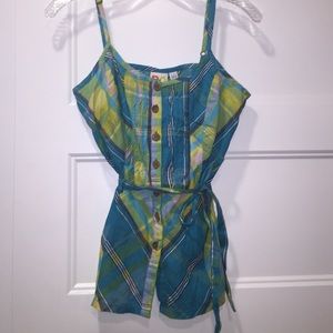 Roxy plaid tank top