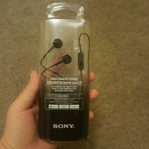 Sony Headphones Black Brand New