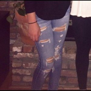 American eagle skinny jeans size 0