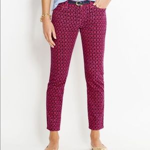 Vineyard Vines pink & navy anchor pants