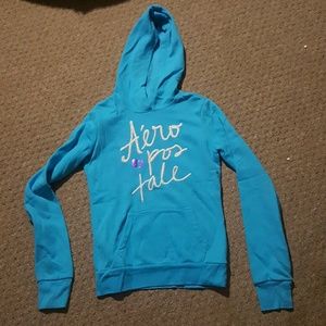 Aeropostale Hoodie Like New Blue Size Small