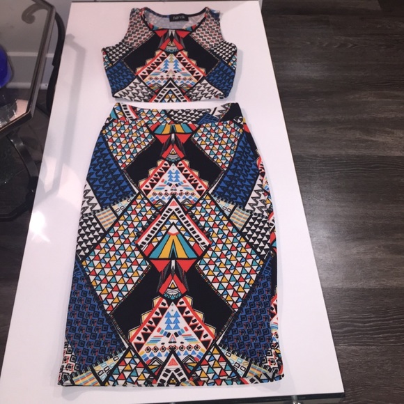 Nwot bohemian 2 piece set - looking to sell skirt