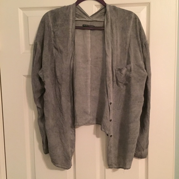 Brandy Melville Gray Blouse