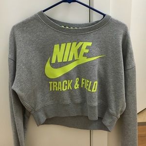 Nike Track and Field Crop Sweater