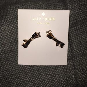 Kate spade rose gold bow earrings