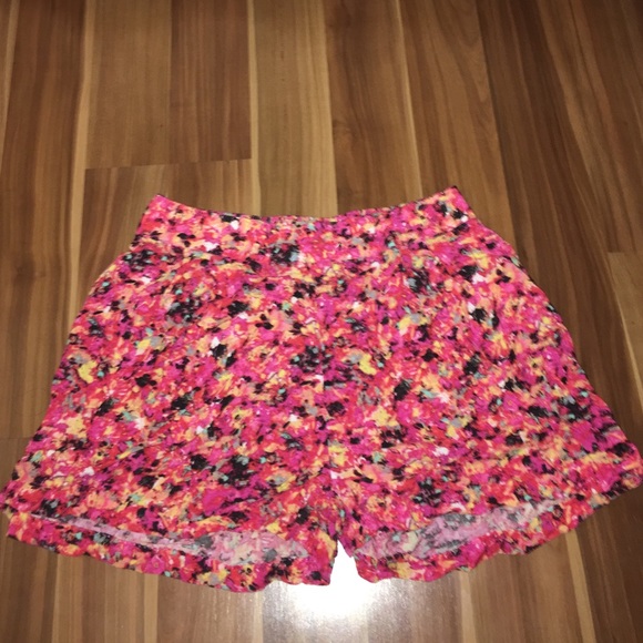 Multi colored flowy shorts