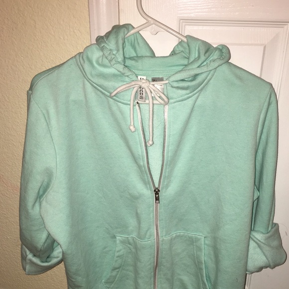Mint blue/teal zip up